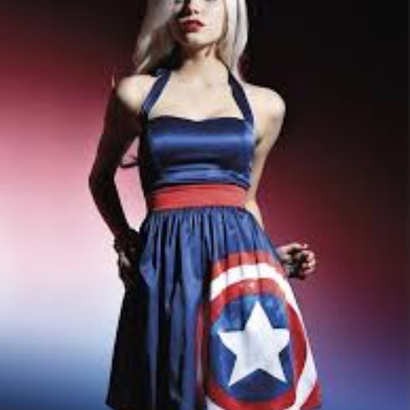 Her Universe Dresses & Skirts - Her Universe Marvel Captain America Cosplay Dress